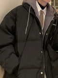 Oversize Mock Two Piece Puffer Jacket with