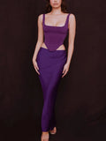 Satin Long Midi Skirt-Outfit
