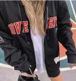 Vintage Oversized Women Hoodies Harajuku Aesthetic Zip Up Hooded Sweatshirt Top Long Sleeve E Girl Clothes Casual