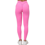 Zingj Butt Cross Waist Fitness Pants Women's Pleated Butt Yoga Pants Running Sports Speed Dry Tights-Outfit