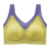 Bra For Women Seamless Latex Bra Push Up Bralette With Gathers Pad Brassiere Bra Wireless Female Intimate Comfortable