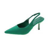 Zingj 2023 New Pointed Thin Heel Single Heel After Empty Head Sandal Muller Shoes-Outfit