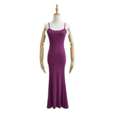 Zingj Pure Desire Women's Dress Mermaid Sexy High Waist Elastic Hip Sleeveless Dress Halter Fish Tail