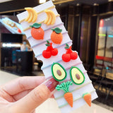 New Girls Cute Cartoon Fruits Elastic Hair Bands Kids Ponytail Holder Scrunchie Rubber Band Fashion Hair