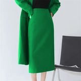 And Long Coffee Dress Women's Summer Open Skirt One High-Waisted Skirt Bag Hip Skirt Suit