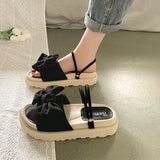 Zingj Wear Sandals Female Summer Outside Wear 2023 New Ins Tide With Skirt Thick Bottom Fairy Wind Student Flower Slippers-Outfit