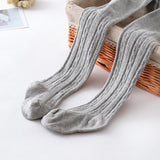 0 to 12 Yrs Combed Cotton Children's Tights Cable Knitted Girls Pantyhose High Quality Warm Tights Baby Girls