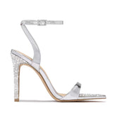 With Water Drill With Fish Mouth High Heel Sandals Behind The Head Of The Woman's Empty Tip-Toed Fashion Cool