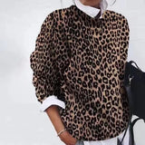 Grinding Flower Printed Loose Long Sleeves