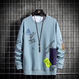 Spring and Autumn New Men's Sweatshirt Long-Sleeved T-Shirt Round Neck Youth Casual Sweater Fashion Trendy Brand