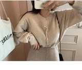 Knitted Heart Buttoned Cardigan- Outfit