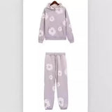 Tide Brand Foam Print Loose Sweater Y2K Hip Hop Street Suit For Men And
