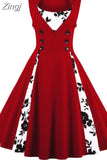 S-5XL Women Robe Pin Up Dress Retro 2023 Vintage 50s Rockabilly Dot Swing Summer female Dresses Elegant Tunic