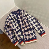 sweater single-breasted cardigan 2021 autumn and winter fashion new coat knitted round neck top women