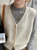 Zingj Vest Vest For Women To Wear A New Style Of Sleeveless Sweater In The Spring And Autumn Of