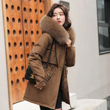 Cotton-Padded Clothes Women 2024 Winter New Fashion Warm And Thick Down Cotton-Padded Jacket Women In The Long Cotton-Padded Jacket Women's Jacket Women-Outfit