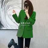 Zingj Spring And Autumn New Small Suit Jacket Female Hot Style Temperament Leisure Slim Show Thin Students Small Suit