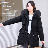 Fashion Live Face Live Courage In The Long Women Style To Overcome The 2024 Winter One Dress Three Wear Female Waist Cotton-Padded Jacket Coat Tide-Outfit