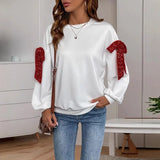 Women's V-Neck Floral Embroidered Shirt Women's New Fashion Single-Crysle