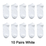 prices 10 Pairs=20pcs Women Socks Breathable Sports socks Solid Color Boat socks Comfortable Cotton Ankle Socks
