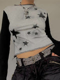 Star Long Sleeve Crop