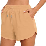 Women With Pocket Sports Shorts Fashion Shorts Drawstring Summer Workout Running Casual Leisure