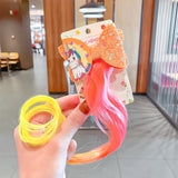 Sweet Colorful Hairpin Lovely Children Girls Hairclip Kids Cute Barrette Cartoon Extension Braider Rainbow Hair
