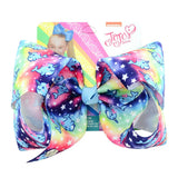 JoJo Bows JoJo Siwa Printed Grosgrain Ribber Hair Bow For Baby Girls Rainbow Handmade Hair Clips Headwear Hair