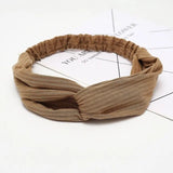 Headband Cross Top Knot Elastic Hair Bands Soft Solid Color Girls Hairband Hair Accessories Twisted Knotted