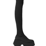 Size 2025 New Coarse And Knitted Elastic Boots Women High And Two Elastic Wool Cotton Boots 42