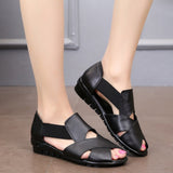 2021 Summer Gladiator Rome Casual Sandals Women Shoes Sandalia Feminina Genuine Leather Wedge Heel Comfort