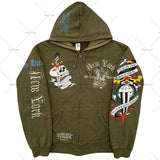 Zingj Popular Hip Hop Zipper Hoodies Men Y2K New Harajuku Vintage Sweatshirts Punk Rock Plus Size Loose Anime Hoodie Cardigan 1215-1-Outfit