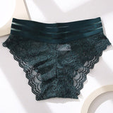 Women Sexy Lace Panties High-waist Underwear XXL Female Underpants Breathable Lingerie Temptation Transparent