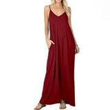 Long Dress 2021 Summer Women Strap Beach Dress Casual Irregular Oversized Loose Floor Dress Beach Travel