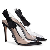 PVC Fish Mouth Sauce, Thin High Heel, Single Shoes, Large Size Sandals,
