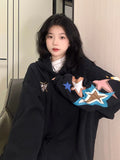 Vintage Star Print Oversized HoodieOutfit