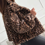Faux Fur Leopard Jacket- Outfit