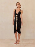 Autumn 2024 New Sexy Hanging Neck Babes Taut-Bumed Dress Evening Dress
