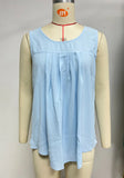 Zingj 2024 Summer New Round Collar Sleeveless Solid Color Casual Chiffon T-Shirt Vest-Outfit