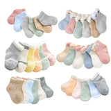 Pairs /lot 0 to 24M Summer Short Socks For Baby Cute Animal Newborn Infants Socks Extreme Soft Socks On Girls Boys