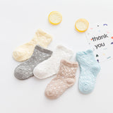 Pairs/lot 0 to 7 Years Spring Summer Thin Mesh Socks For Girls Boys Cute Animal Children's Thin Sock Baby Newborn Short