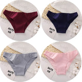 Women Cotton Panties Sexy Low Waist Female Underpants Solid Elasticity Comfortable Underwear Women Panty Lingerie