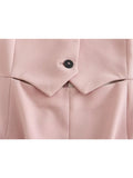 Pink Long Dress Women Waistcoat Midi Dress Woman Sleeveless Elegant Dresses For Women 2023 Office Formal Party