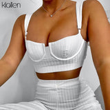 Autumn Wild Thin Knitted Vest + Loose Straight Bell-Bottomed Pants 2022 Fashion Stretch Slim Soft Home Wear 2 Pieces