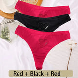 Cotton G-String Seamless Thong Women Transparent Heart Low Waist Panties Ladies Underwear Panty Comfortable