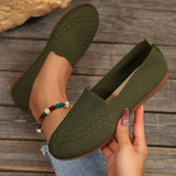 Flying Large-Size Low-Heeled Flat-Soled Single Shoes Women's Flying Mesh Shallow Lazy Casual Work