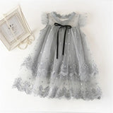 Dresses for Girls Lace Tulle Ball Design Baby Girl Dress Party Dress For 3-8 Years Infant Dresses for toddler