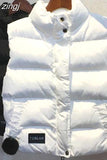 Women Sleeveless Jacket Fall Short Coat Women Waistcoat Female Body Warmer Ladies White Vest Witner Chalecos Para