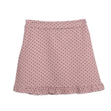 Real Shooting Wooden Ear Wave Half Dress Girl Spring 2025 New Retro Korean Version Of High-Rise Thin A Word Short Skirt