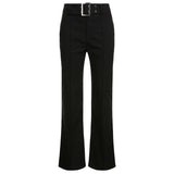 Push Up Skinny Black Flared Pants Casual Summer Straight Trousers Women Fashion 90s 2000s Aesthetic